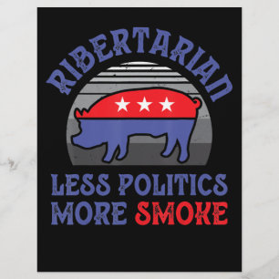Ribertarian Minder Politiek RookBBQ Flyer