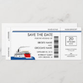 Ribreedat Wedding Save the Date Cards (Voorkant / Achterkant)