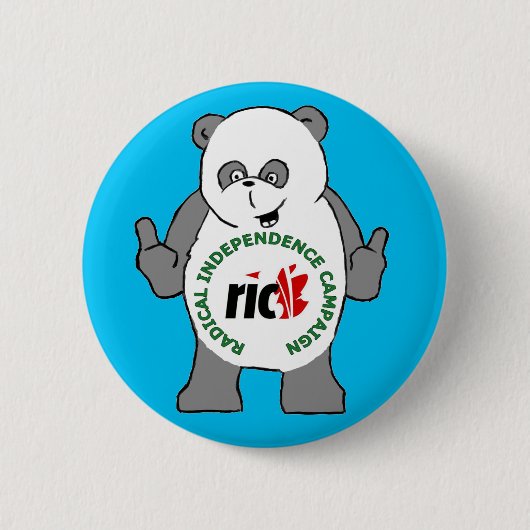 RIC Panda-badge Ronde Button 5,7 Cm (Voorkant)