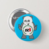 RIC Panda-badge Ronde Button 5,7 Cm (Voorkant /achterkant)