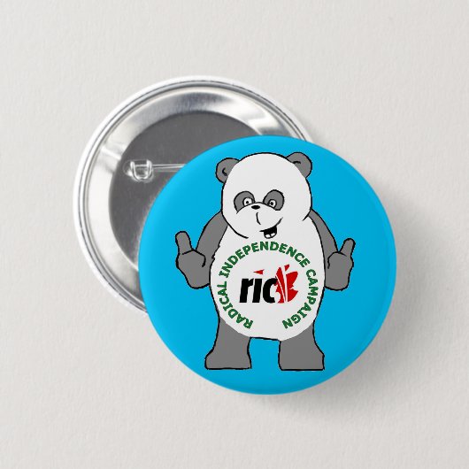 RIC Panda-badge Ronde Button 5,7 Cm (Voorkant /achterkant)