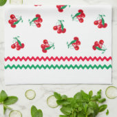 Ric Rac en Cherries Kitchen Towel Theedoek (Gevouwen)