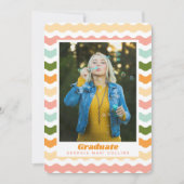 Ric Rac Moderne Fun Graduation Invitation (Devant)