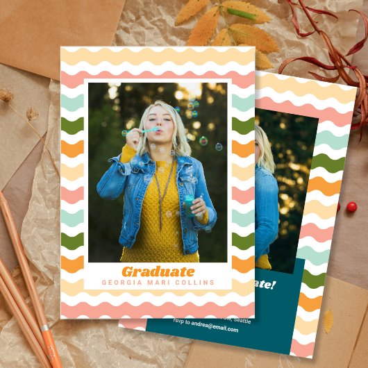 Ric Rac Moderne Fun Graduation Invitation
