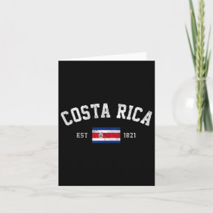Rica Est. 1821 Costa Ricaanse Vlag Onafhankelijkhe Kaart
