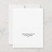 Ricardian Fantasy blanco briefkaart (Achterkant)