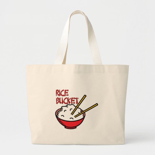 Rice Bucket Grote Tote Bag (Voorkant)