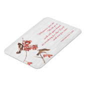 Rice Bunting Birds and Verse Magneet (Linkerzijde)