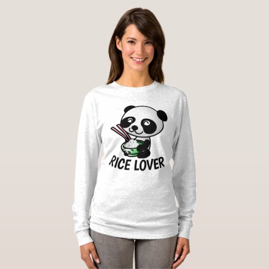 RICE LOVER T-shirts, Funny T-shirt (Voorkant volledig)