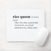 RICE QUEEN (definitie) Muismat (Met muis)