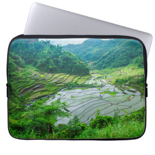 Rice terrace landschap, Filipijnen Laptop Sleeve