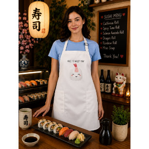 Rice To Meet You Kawaii Sushi Lang Schort