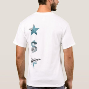 RICH Achterdruk T-shirt Trend Abstract Blue Ocean