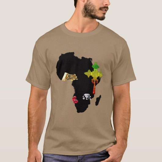 Rich Africa - Mannen T-Shirt (Voorkant)