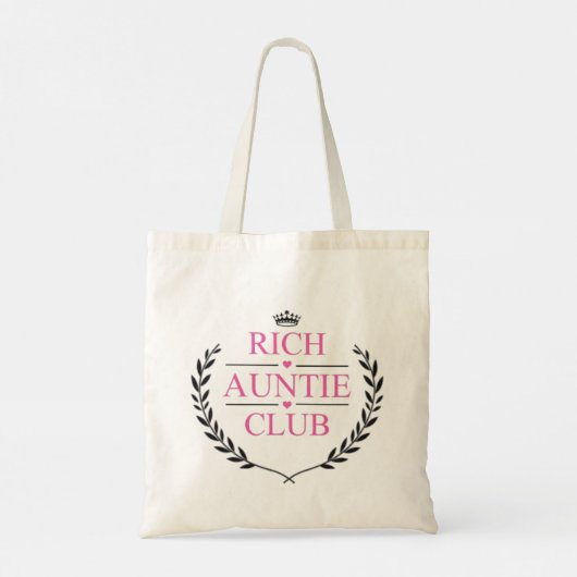 Rich Auntie Club Tote Bag (Achterkant)