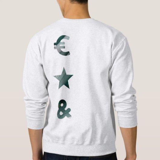 RICH Back Print Sweatshirt Trend Abstrait Green