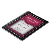 Rich Berry Fuchsia - Carnet d'affaires (Côté gauche)