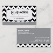 Rich Black Chevron Visitekaartje (Voorkant / Achterkant)