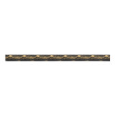 Rich Black & Gold Holiday Grosgrain Lint (Voorkant)