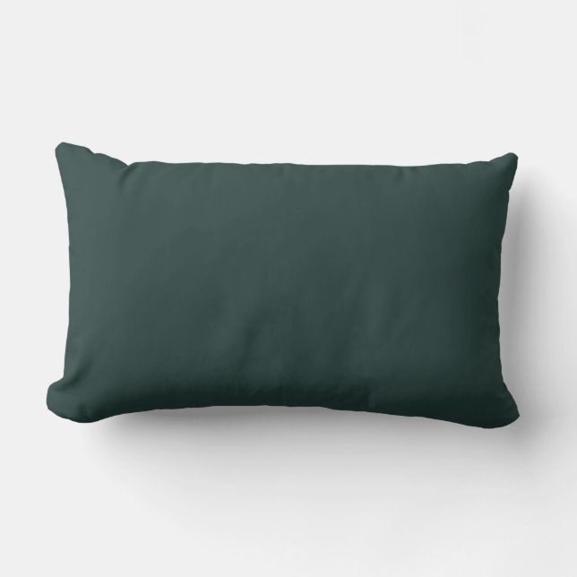 Rich Black Solid Plain Color Kussen (Voorkant)