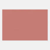 Rich Bronze Faux Leather Design Inpakpapier Vel (Voorkant 2)