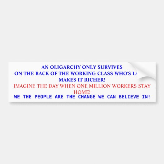 RICH BUMPERSTICKER (Voorkant)