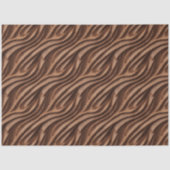 Rich Cocoa Swirl Texture Seamless Brown Abstract Tissuepapier (Voorkant)