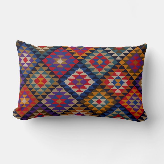 Rich Colored Indian Pattern Kussen (Voorkant)