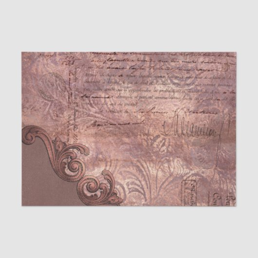 Rich Copper  Vintage-ontkoppeling Tissuepapier (Voorkant)