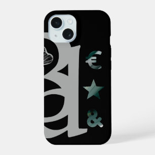 RICH coque iphone Trend Abstrait noir blanc vert