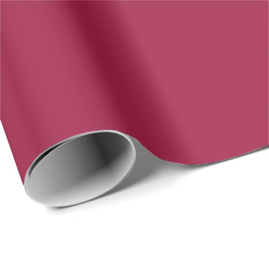 Rich Cranberry Solid Cadeaupapier (Rol Hoek)