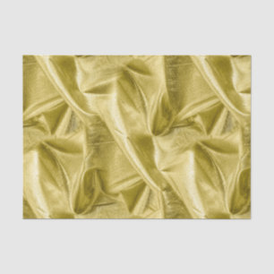 Rich Crumpled Metallic gold Faux Lame' Texture Tissuepapier