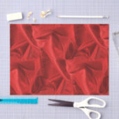 Rich Crumpled Metallic Red Faux Lame' Textuur Tissuepapier (Craft)