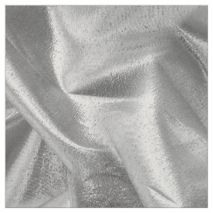 Rich Crumpled Metallic Silver Grey Faux Lame' Stof