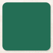 Rich Dark Green Paper Onderzetter (Voorkant)