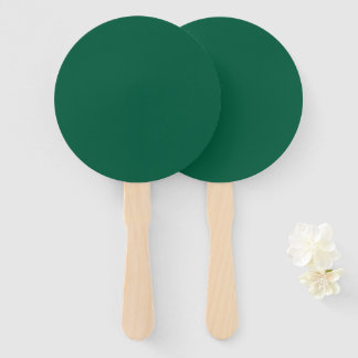 Rich Donkergroene Hand Fan Handwaaier