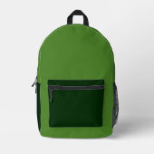 Rich Earthy Green Backpack  Bedrukte Rugzak (Voorkant)