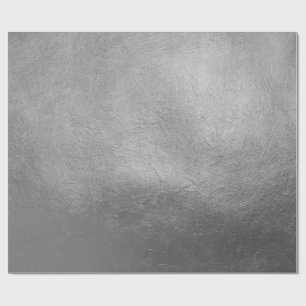 Rich Elegant Luxurous Kerstmis Silver Faux Folie Cadeaupapier