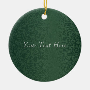 Rich Emerald Green Keramisch Ornament