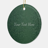 Rich Emerald Green Keramisch Ornament (Links)