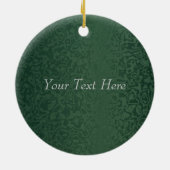 Rich Emerald Green Keramisch Ornament (Achterkant)