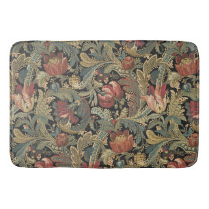 Rich Floral Tapestry Brocade Antiek Classic Badmat