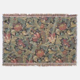 Rich Floral Tapestry Brocade Antiek Classic Deken