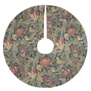 Rich Floral Tapestry Brocade Antiek Classic Kerstboom Rok