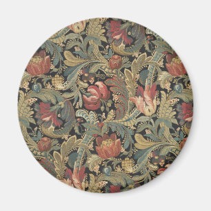 Rich Floral Tapestry Brocade Antiek Classic Magneet