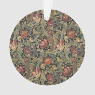 Rich Floral Tapestry Brocade Antiek Classic Ornament
