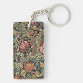 Rich Floral Tapestry Brocade Antiek Classic Sleutelhanger (achterkant)