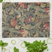 Rich Floral Tapestry Brocade Antiek Classic Theedoek (Gevouwen)