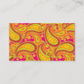 Rich Gold Paisley Pattern Party Table Seating Card Plaatskaartje (Achterkant)