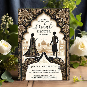 Rich Hindi Henna Mehndi Indiase stijl Vrijgezellen Kaart